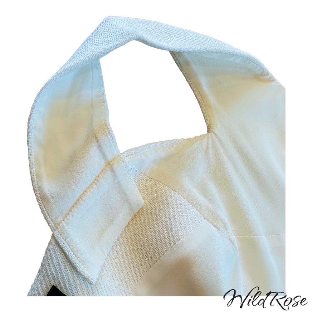 ROLAND MOURET WHITE FITTED SHEATH DRESS SZ 8 - Picture 14 of 17